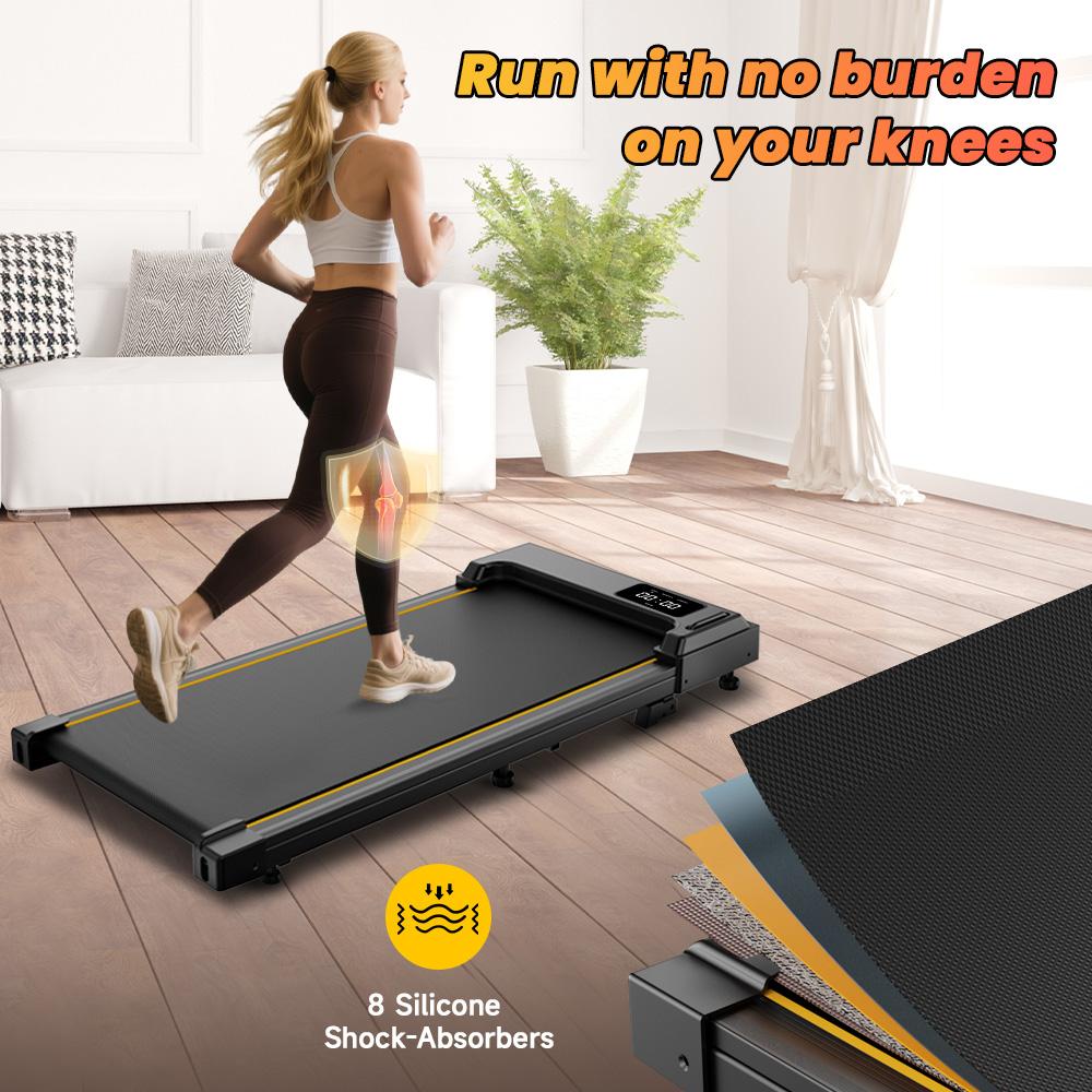 JT31 Smart Walking Pad Treadmill with APP Control 1–6KM/H Speed LED Display Remote Control Compact Home Office Treadmill