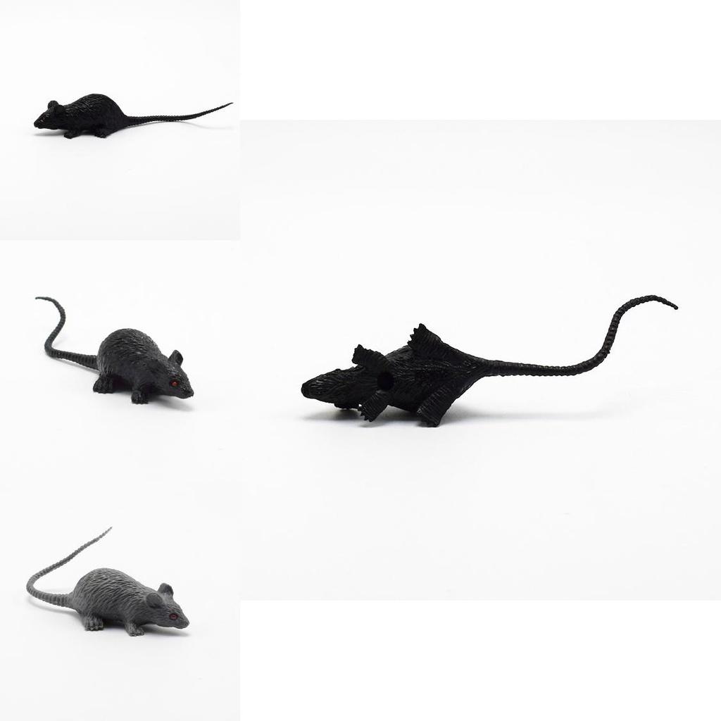 Unique Mini Mouse Toy Model For Pranks And Halloween Fun Plastic Material 9cm Size