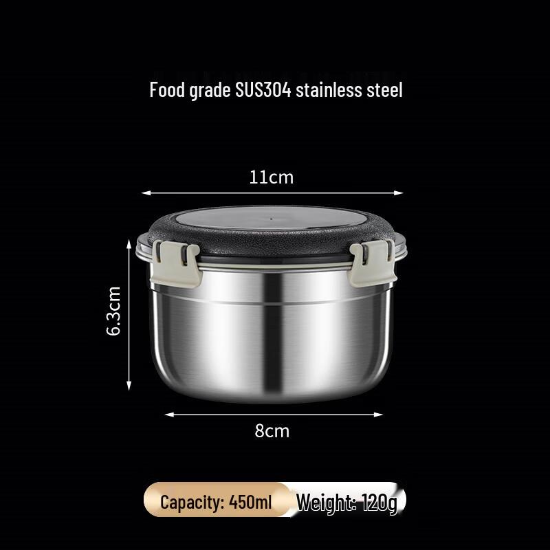 Lainuo 304 Stainless Steel Sealed Food Containers (2-Pack)