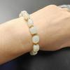 Women's Natural Hetian Jade Bracelet with Irregular 0.8 Beads