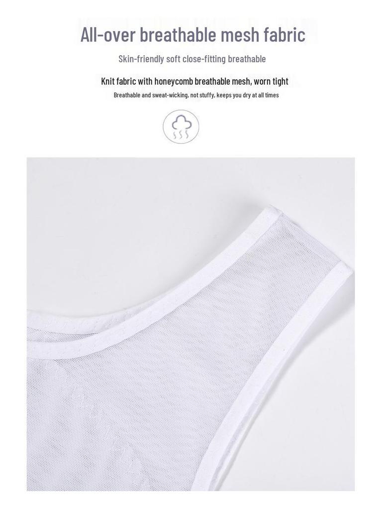 Men's Back-Support Waist Cincher: Mid-Row Buckle Body Shaper Vest