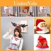 Creative Christmas Hat Featuring Cartoon Santa Snowman And Reindeer For Kids And Adults
