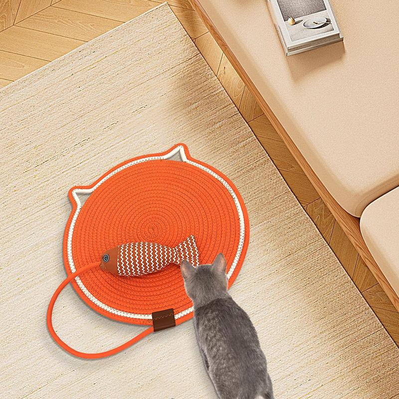 Scratch Pad For Cats Cat Toys Furniture Protector Scratcher Carpet Cat Toys Sturdy Scratching Pads Cotton Rope Cat Scratcher For