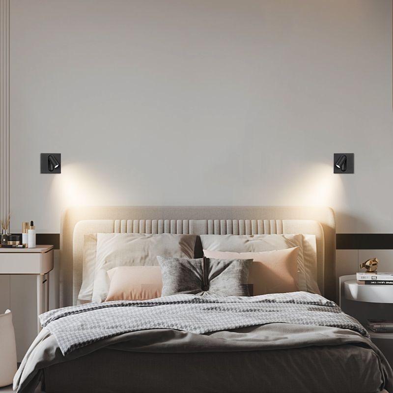 Drehbare 86er Dose: Kreative Schlafzimmer- & Hotel-LED-Wandleselampe