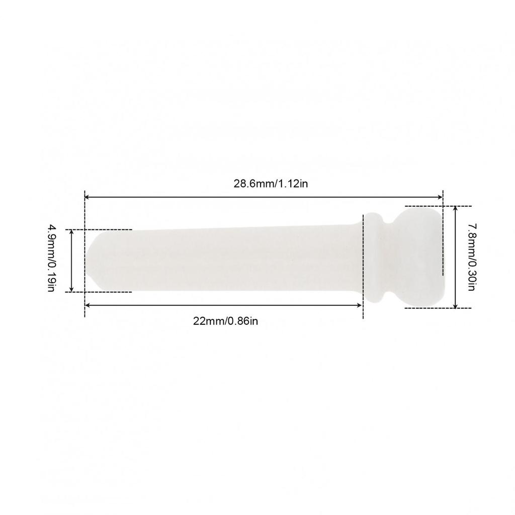 6pcs/lot Pure Bone Top Inlaid Abalone Shell Dots Acoustic Guitar Bridge Pins