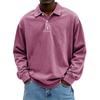 Men's Long Sleeve Polo Shirts Mens Breathable Tees Casual Golf Polo Shirt Lapel Collar Work T-Shirt Bottoming Pull On Tops