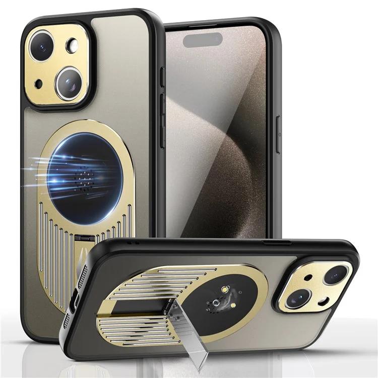 

Для iPhone 15 Чехол Подставка Силиконовый + Чехол для телефона из ПК Графен Теплоотвод