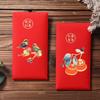 6PCS Vintage New Year Red Envelope Chinese Style Money Pocket Luck Money Envelopes  Spring Festival