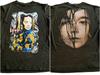 Camiseta Negra de Manga Corta con Diseño Raro de Doble Cara Bjork Debut