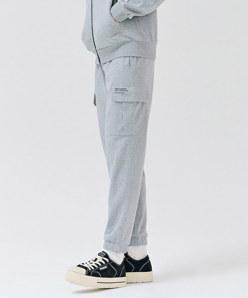 CHASECULT Men'S Cargo Jogger Warm-Up Pants - Grey