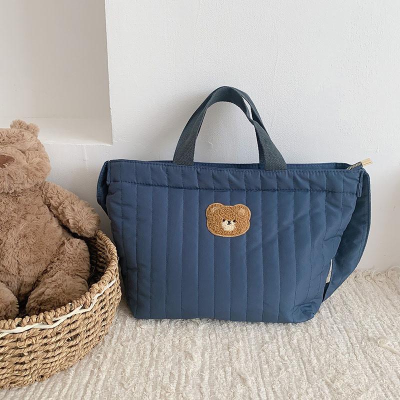 Adorable Korean Style Cute Shoulder Bag Large Capacity Bear Cartoon Bucket Bag