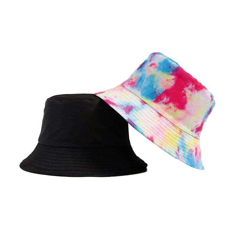 New Street Graffiti  Men's Bucket Hat Double-Sided Hip Hop   Outdoor Women Caps Beach Sun Protect Fishing Unisex Bonnet