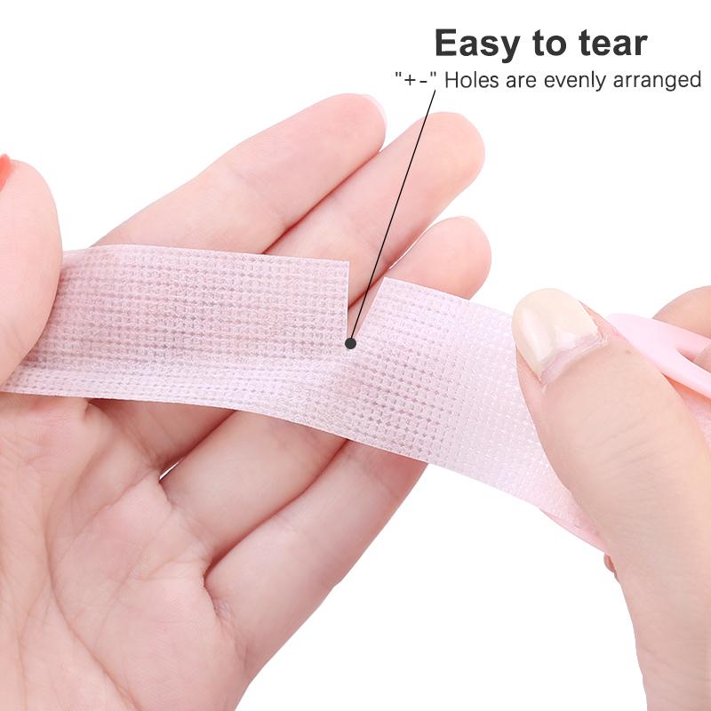Pink breathable easy to tear Medical Tape eye Paper Under Patches Eyelash Extension Supply Eyelash Extension Tape