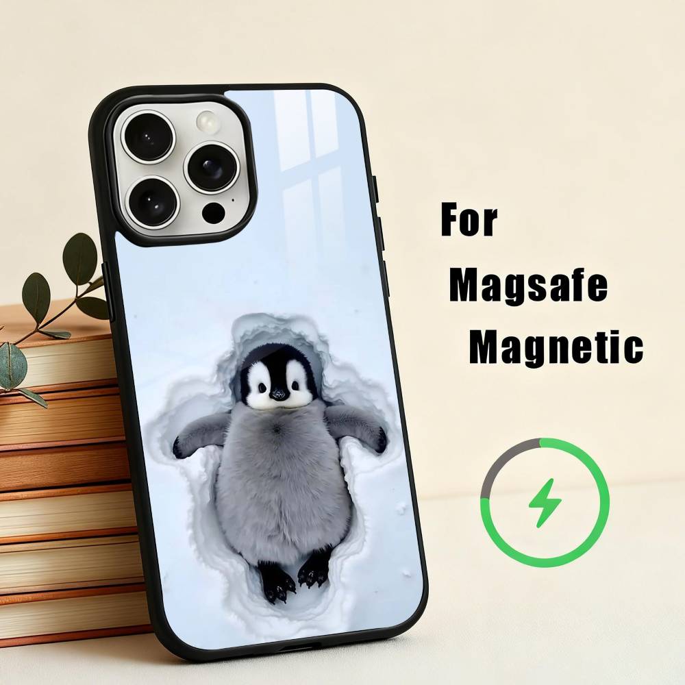 Animal P-Pingu Penguin  Phone Case For iPhone17,16,15,14,13,12,11 Plus,Pro Max Magnetic For Magsafe Wireless Charging