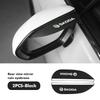 AAABQ1 For Skoda 2PCS Soft Rubber Rearview Mirror Rain Eyebrow Styling Accessories Fabia Kamiq Superb Scala Enyaq-iV MK3 VisionS Yeti