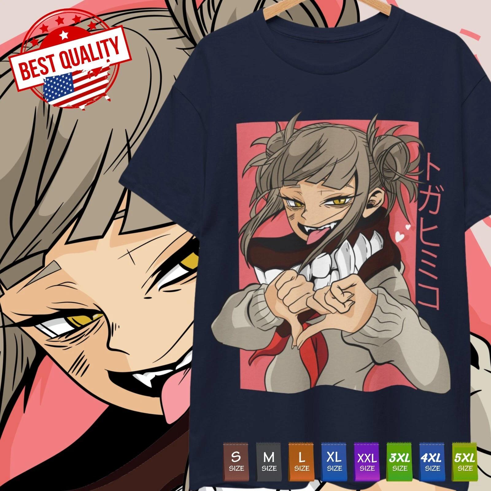 My Hero Academia T Shirt Waifu Himiko Toga Tee Anime Manga Japanese Cosplay Girl 3XL