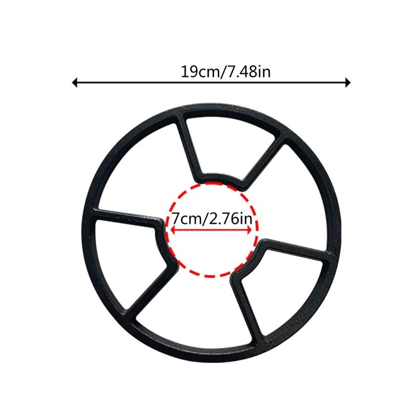 Black Casting Iron Gas Stove Cooker Plate Coffee Moka Pot Stand Reducer Ring Holder Durable Coffee Maker Shelf
