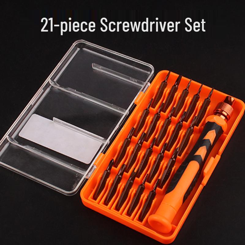 Phillips & Flathead Dual-Use Retractable Ratchet Screwdriver Set with Torx and Double-Headed Design