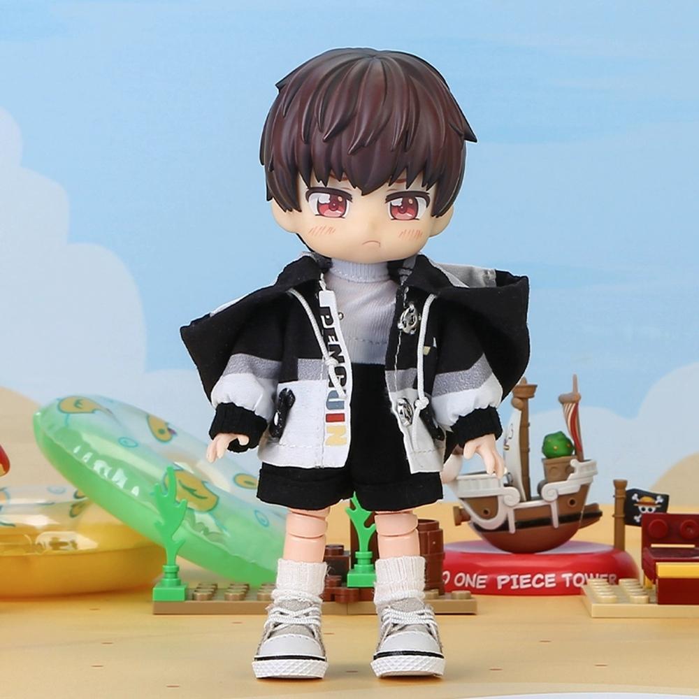 OB11 Doll Penguin Jackets Suit Bear Clothes And Pants Suit For Ob11 1/12 Doll Outfit Daily Casual Accessories For Children Diy