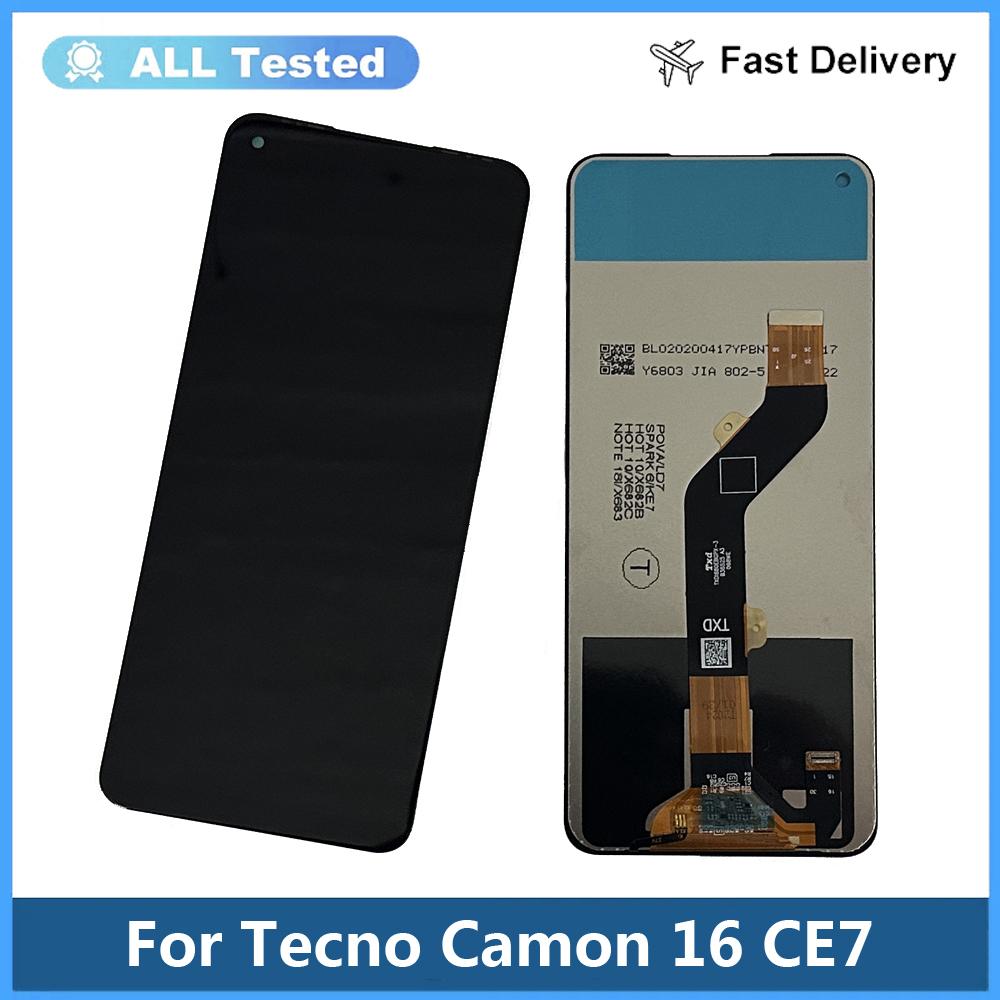 LCD Screen and Digitizer Full Assembly For Tecno Camon 16 CE7 CE7j CE9h