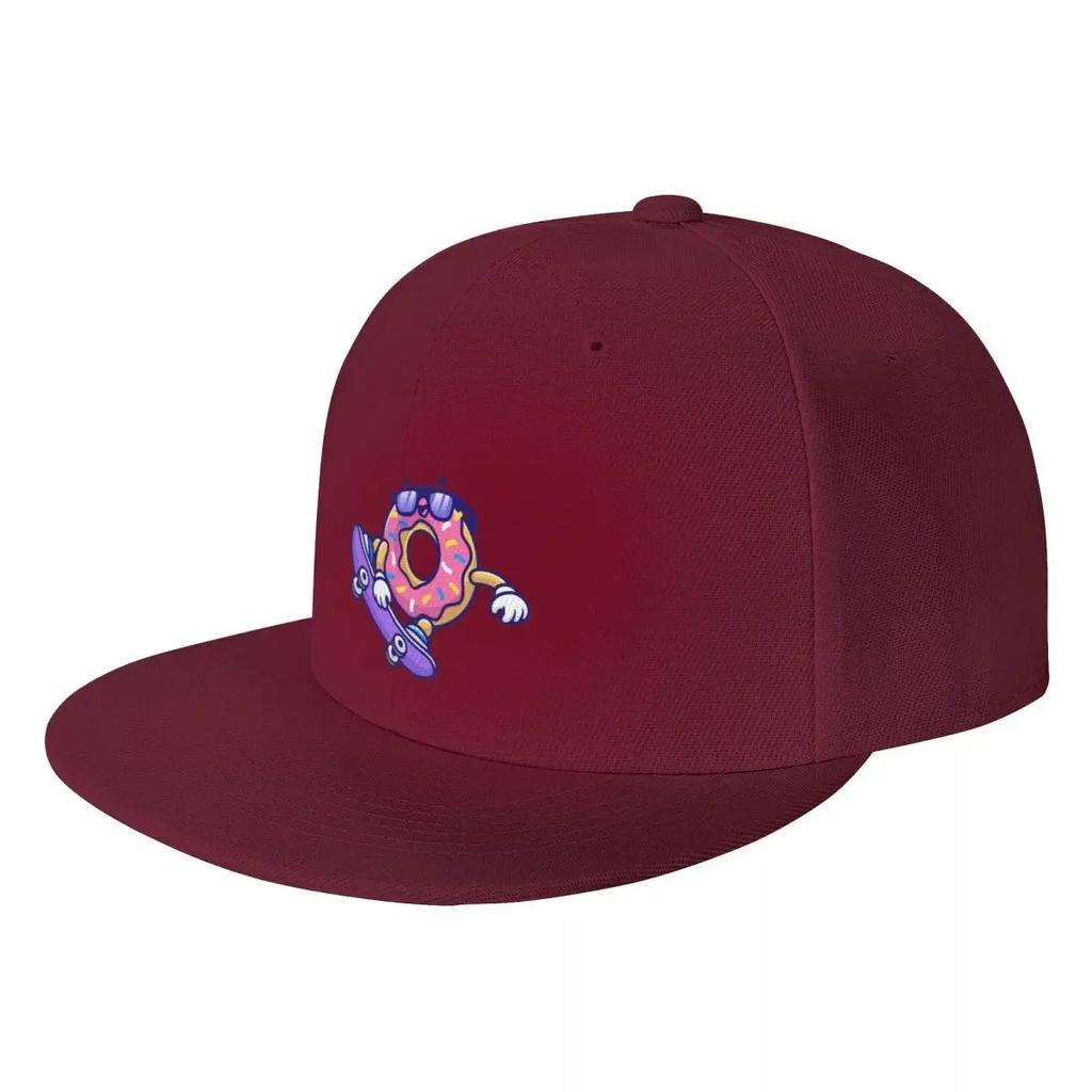 Cool Skateboarding Donut Baseball Cap Hat Unisex Luxury Snap Back Hat Unisexs Tennis Womens