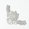 Winkel-Blumen-Spitzen-Stanzformen, Metallschablone, DIY, Scrapbooking, Album, Papier, Karte, Prägung, Handwerk, gestanzt