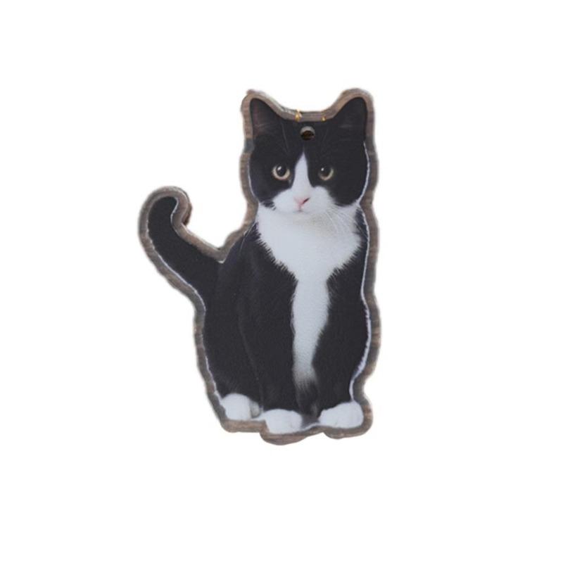 1 Stück flache magische Katze, Autoanhänger, Rucksackanhänger Schmuck