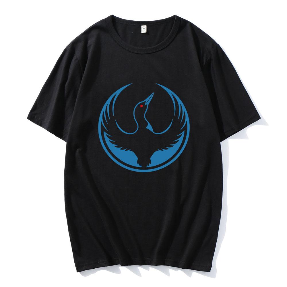 Rebel Loon Graphic Merch 100%Cotton Short Sleeve Loose Male T-shirt O-neck Summer Unisex Streetwear Printing Merch Men Women Clothes
