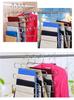 Stainless Steel S-shaped Hanger, Multifunctional Drying Pants Hanger for Household Use, Five Layer Non Slip Storage Pants Rack