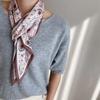 Fashion Neckerchief Skinny Hair Bands Women Silk Scarfs Long Headbands Bag Scarves 14x145cm Print Hairband Neck Scarf For Ladies