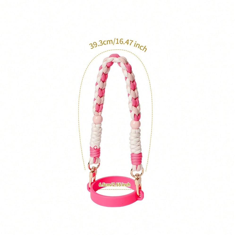 Cup Portable Rope Love Woven Water Cup with Portable Lanyard