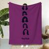 Rock D-Deep Purples Throw  Flannel Throw Blanket,Bed Home Office Nap Blanket Travel,Camping,Picnic Blanket Soft Decor