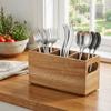 3 Compartments Kitchen Utensil Holder Space Saving Cutlery Holder Portable Storage Rack  Restaurant