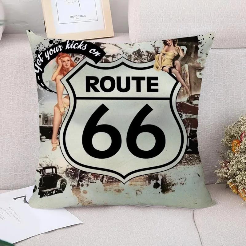 Highway Route  Decoration Living Room Decorative Pillowcase x Couch Pillows Cushion Cover x Cushions Covers Pillow Bed