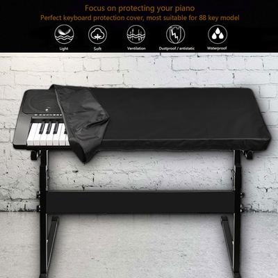 Kryt na elektronické piano s 61/88 klávesami Prachotěsný Vodotěsný Chránič hudebního nástroje Kryt na klávesy s nastavitelnou stahovací šňůrkou
