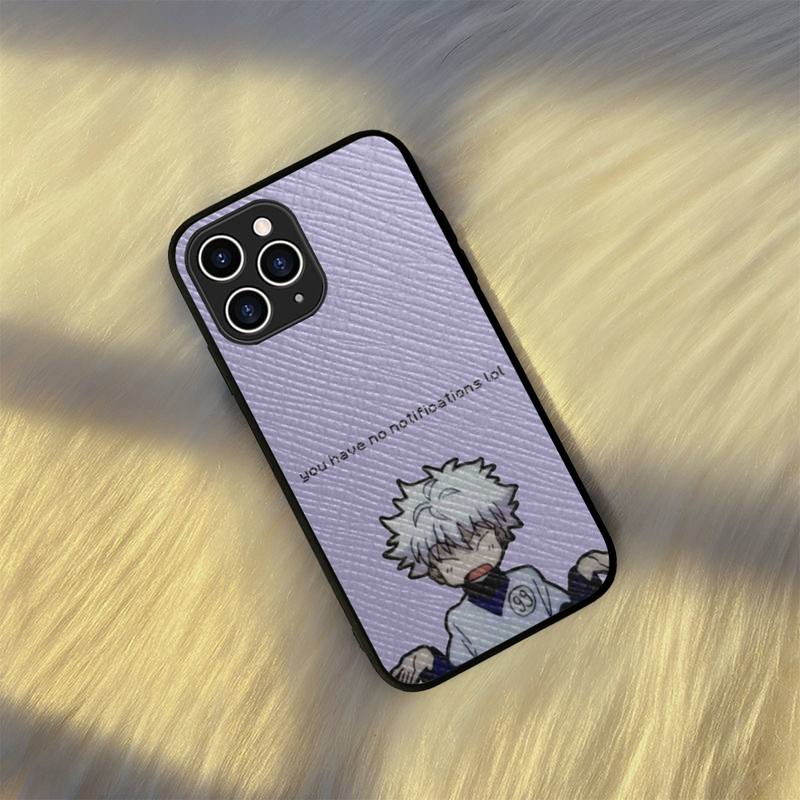 HUNTER X HUNTER Killua Zoldyck Anime Phone Case Hard Leather Case for iPhone 11 12 13 Mini Pro Max 8 7 Plus SE 2020 X XR XS