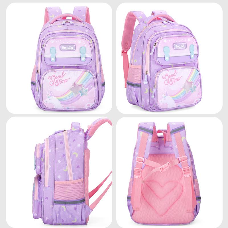Cute Princess Schoolbag Girl Primary School Student Ultra-light Burden Reduction Ridge Protection Children's Backpack
