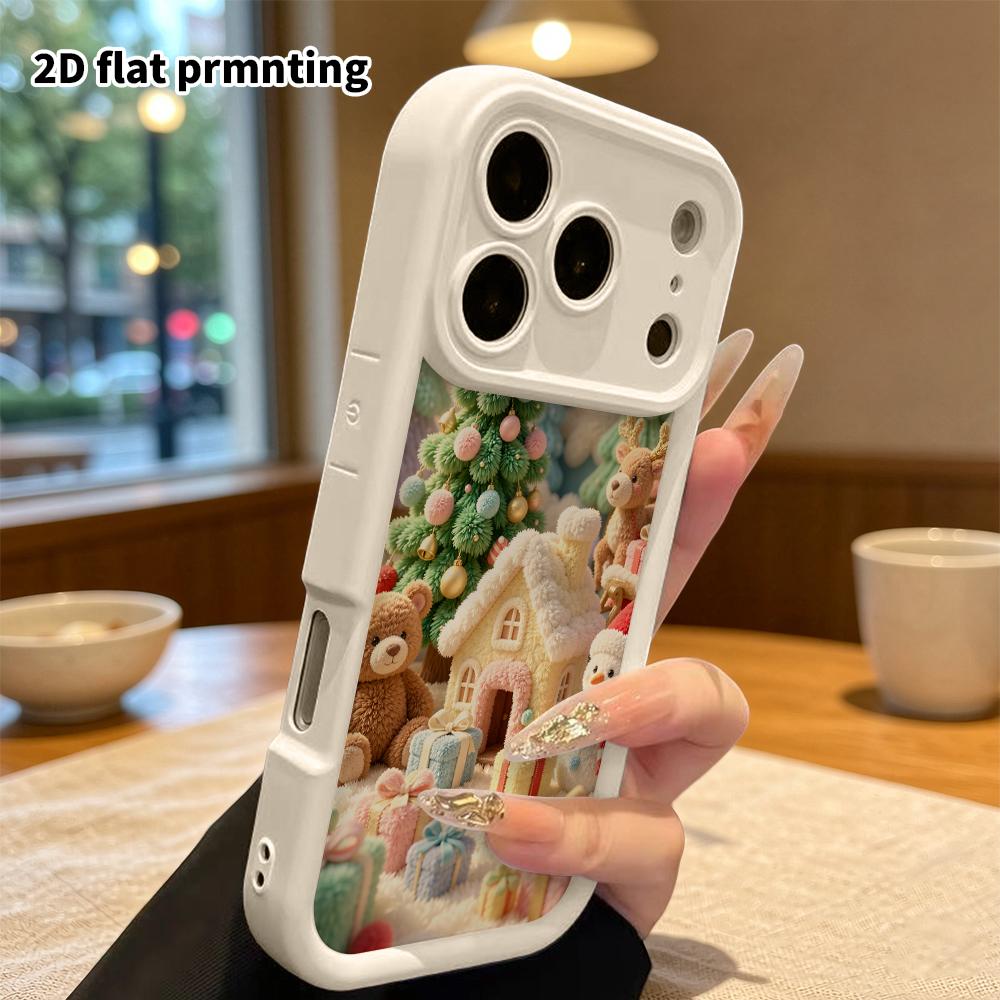 Phone Case: 2D Flat, Fits iPhone 18 17 16 15 14 13 12Pro Protective Case, Little Wool House, Perfect Christmas and Halloween Holiday Gift