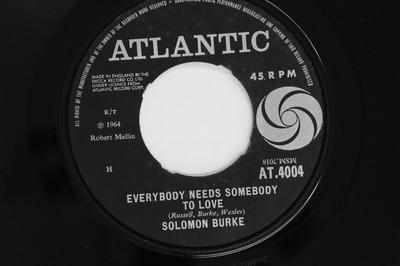 7inch Record SOLOMON BURKE - Everybody Needs Somebody To Love AT4004 Atlantic 1964 UK Soul/Funk Used