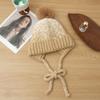 Korean Version of Autumn and Winter Hat for Women's Big Head Circumference Showing Face Small Bag Head Hat Ear Protection Warm Knit Hat Plus Fuzzy Hat
