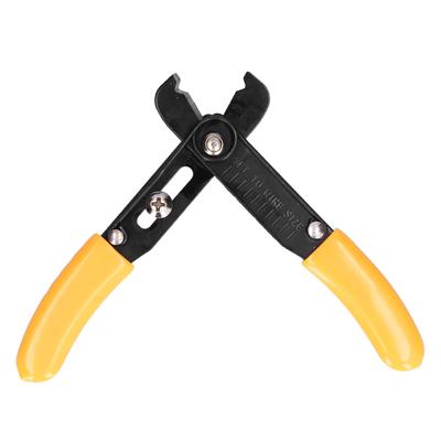 Abisolierzange Schneider Mini Einstellbar Handlich Kabel Schneide Abisolierwerkzeug Gelb