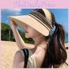 Summer Breathable Wide Brim Sun Hat For Women With Uv Protection And Sunshade