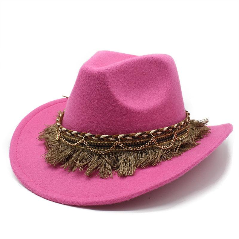 Vintage Western Cowboy Hat Cowboy Hat Felt Hat Wool Top Hat Ethnic Style Hat Vintage Jazz Hat