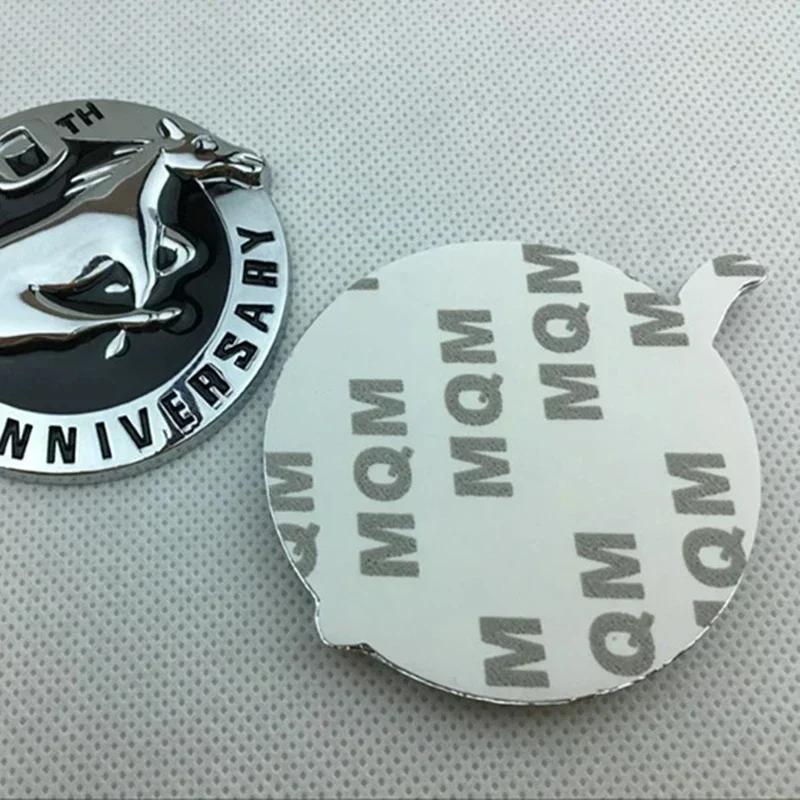 Car Sticker 2026 Ford 2025 Hot 8X7CM Car Accessories Running Horse 40TH ANNIVERSARY Logo for Ford Shelby GT Emblem Metal Badge R