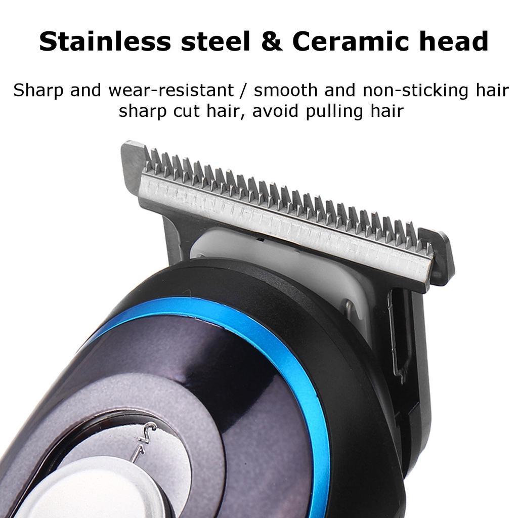 Buy 9Pcs/Set Cordless Men Electric Hair Clipper Trimmer Styling