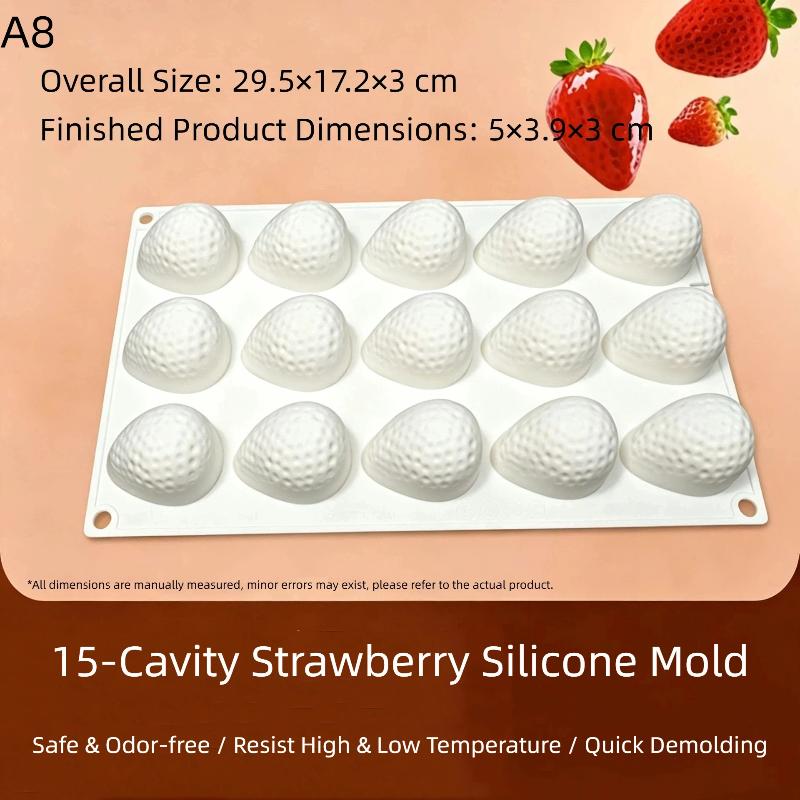 1Pcs Raspberry Fruit Series Cake Silicone Mold Mango Baking Mousse Mould Strawberry French Dessert Mousse Mold