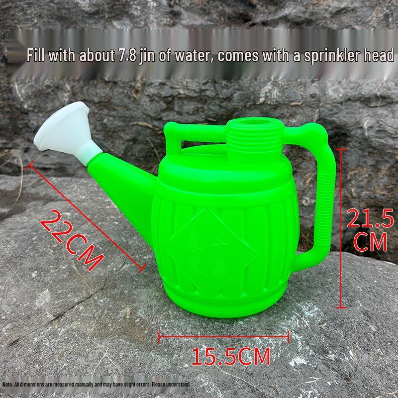 Large Capacity Plastic Watering Can with Long Spout, Thickened Design for Vegetables and Flowers