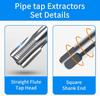 6-Piece BSP Pipe Tap Set,1" 3/4" 1/2", 3/8", 1/4", 1/8" BSP Tap Set Leak-Free Carbon Tap Set For Plumbing Automotive