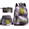 Geometry sprint game backpack geometry dash heat transfer backpack elementary school bag leisure bag