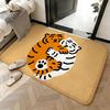 Cute Tiger Cartoon Floor Mat Home Decor Doormat Bedroom Floor Mat Shower Carpet
